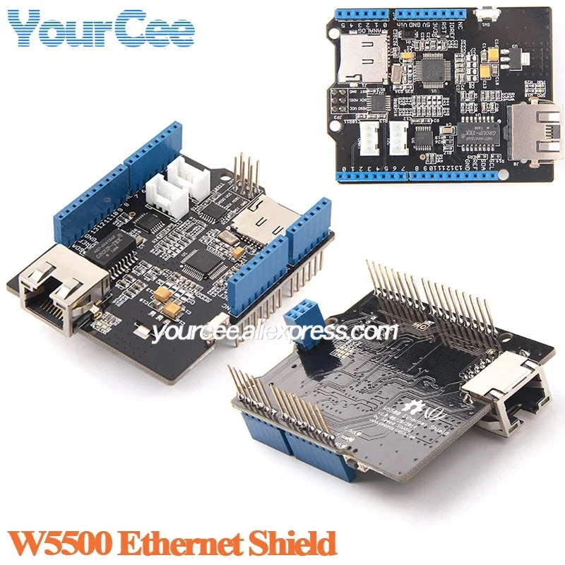 W5500 Ethernet Shield Ethernet Control Controller Expansion Board Module IoT for ArduinoGrove connector for I2C and UART