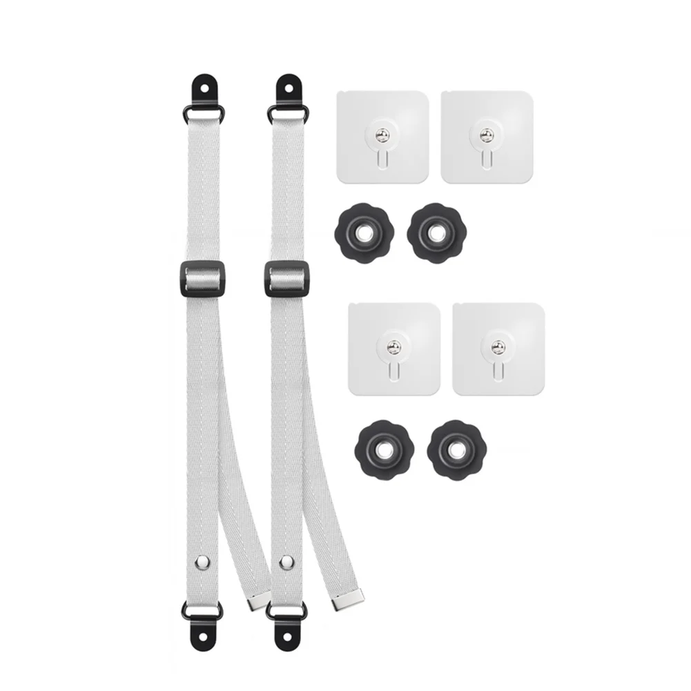 1set Safety Strap Anti Tip Straps TV Anti-rewind Function No-Drill Adjustable Monitor Holder Computer Monitor Mounting Bracket
