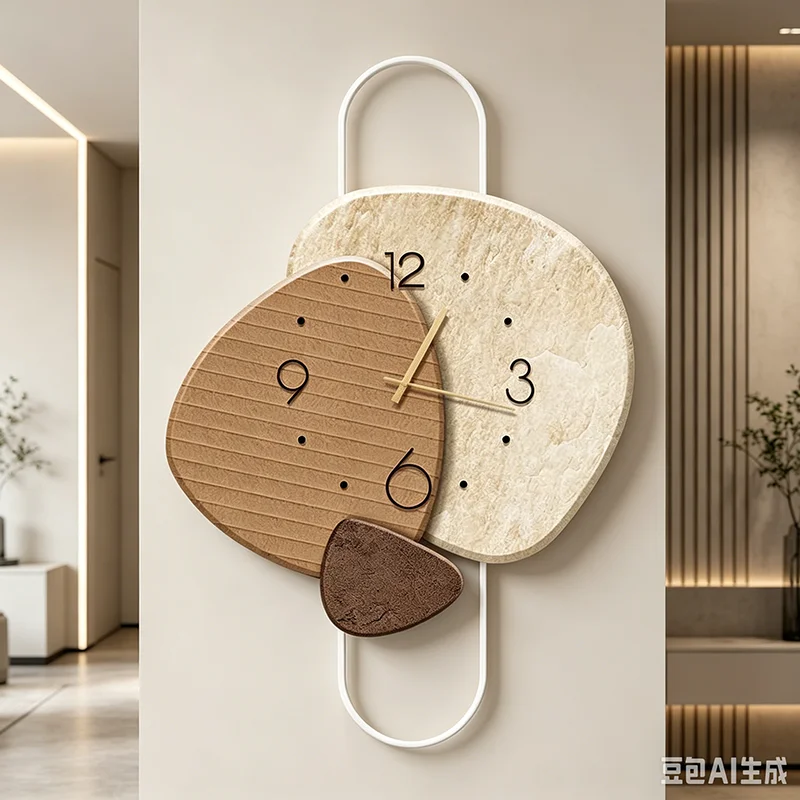 Cheap Aesthetic Clock Wall Unique Lounge Creative Irregular European Vintage Wall Watch Room Decor Horloge Murale Home Design