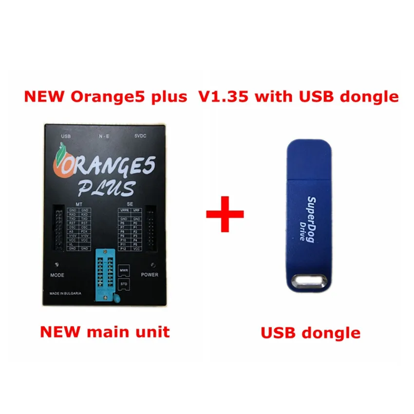 Orange5 V1.35 Plus Programmer full set OEM Orange 5 Programmer with Full Adapter andSoftware Device Hardware+Enhanced Function