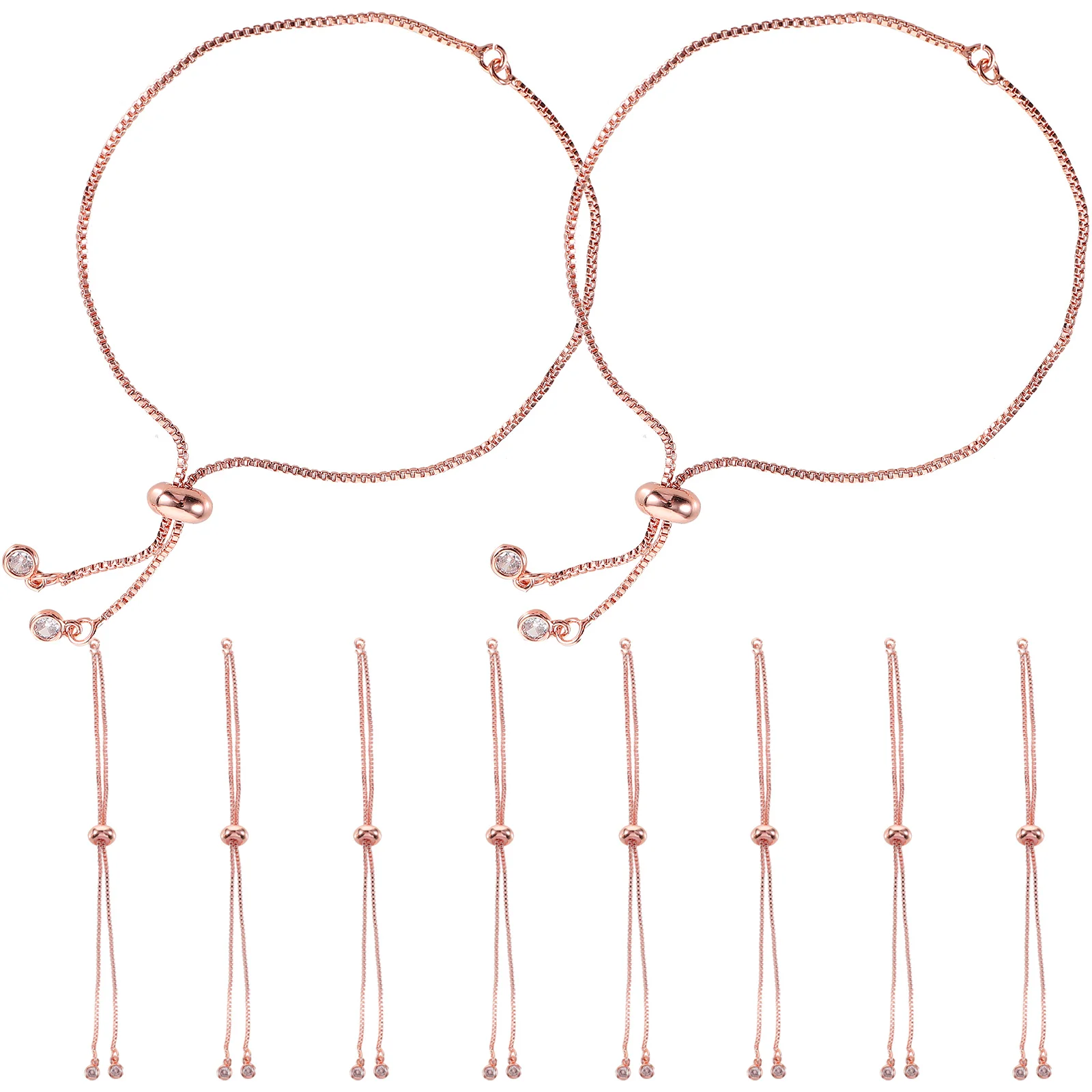 

10 Pcs Bracelet Bracelets Adjustable for Open Bracelets Gold Cuff Wrist Jewelry DIY Decorations Smooth