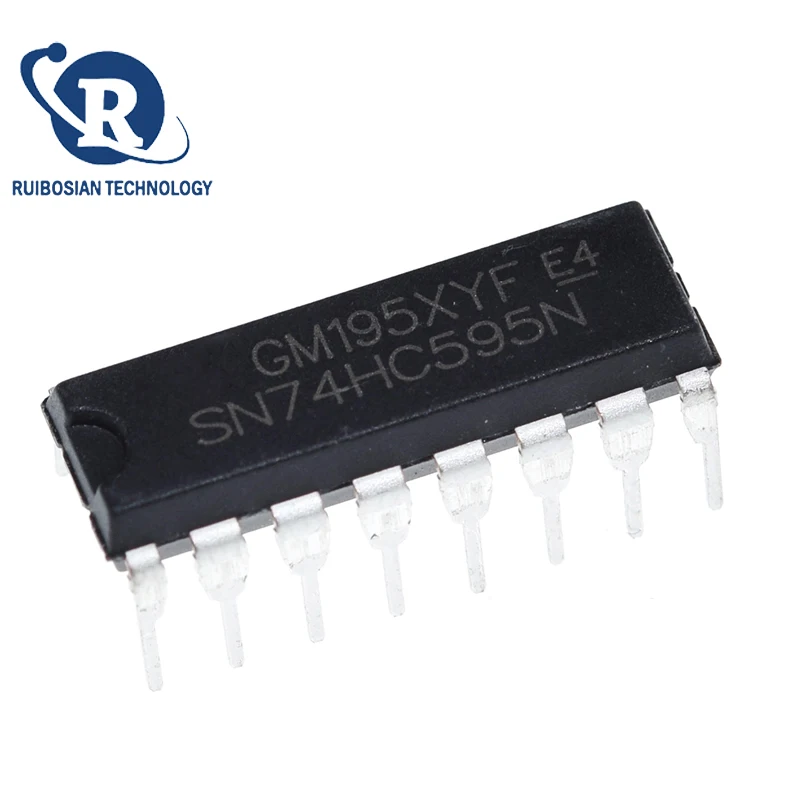 10PCS 74HC595 DIP 74HC595N DIP16 SN74HC595N DIP-16 new and original IC Chipset