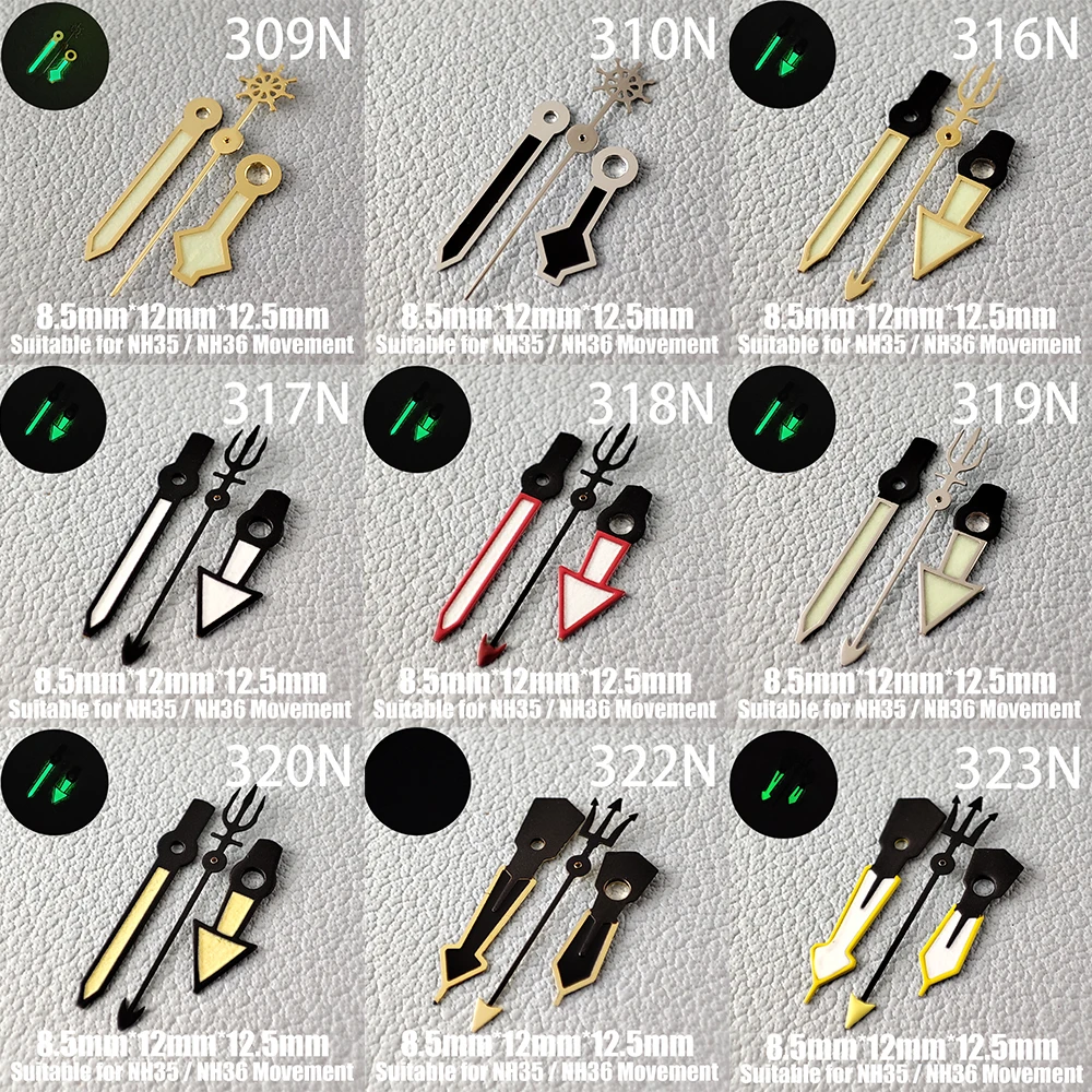 Watch Accessories Watch Pointer NH35 Hands Pointer Luminous Or Non-luminous Suitable For NH35, NH36 Movement 309N-323N