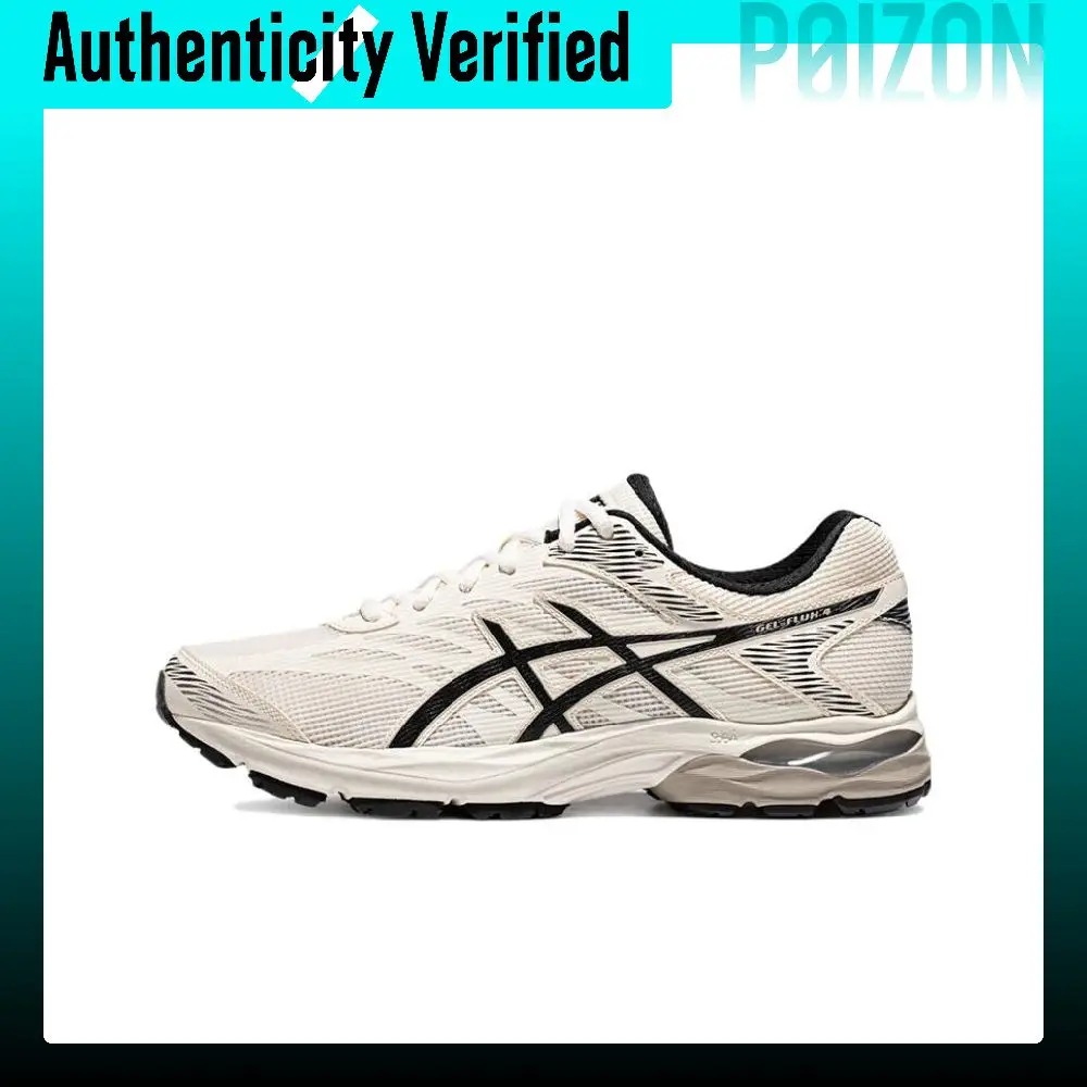ASICS Gel Flux 4 Textile, Synthetic Leather Cushioning Abrasion Resistant Breathable Low top 1011B934-200
