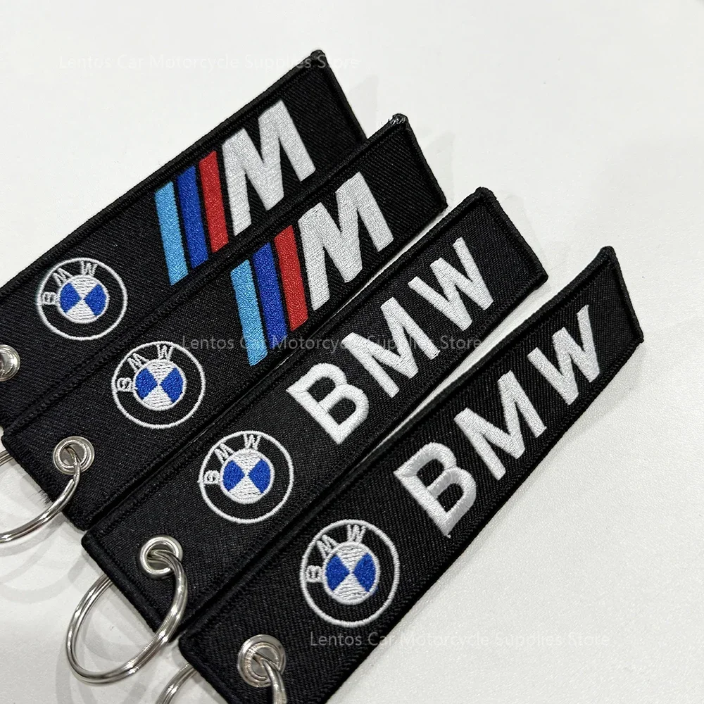 

BMW Motorcycle Keychain Woven Double-Sided Trend Pendant Car Logo Phone Lanyard Decor for Motorbike Accessories