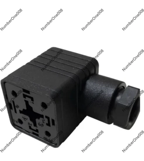 10PCS DIN 43650 A Type Solenoid Valve Connector, 3P+E PG9 Female Socket IP65 16A 250V for Hydraulic Pneumatic Valve