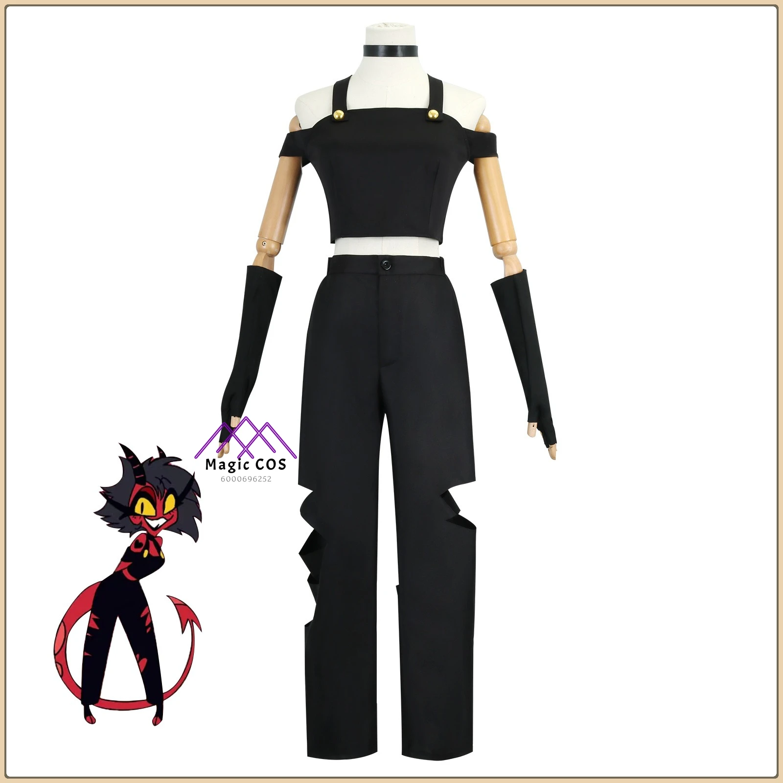 

Hot Anime Character Milly Cosplay Costume Black Fashionable Uniform Set Full Set Wig High Quality Outfit for Comic Con Party