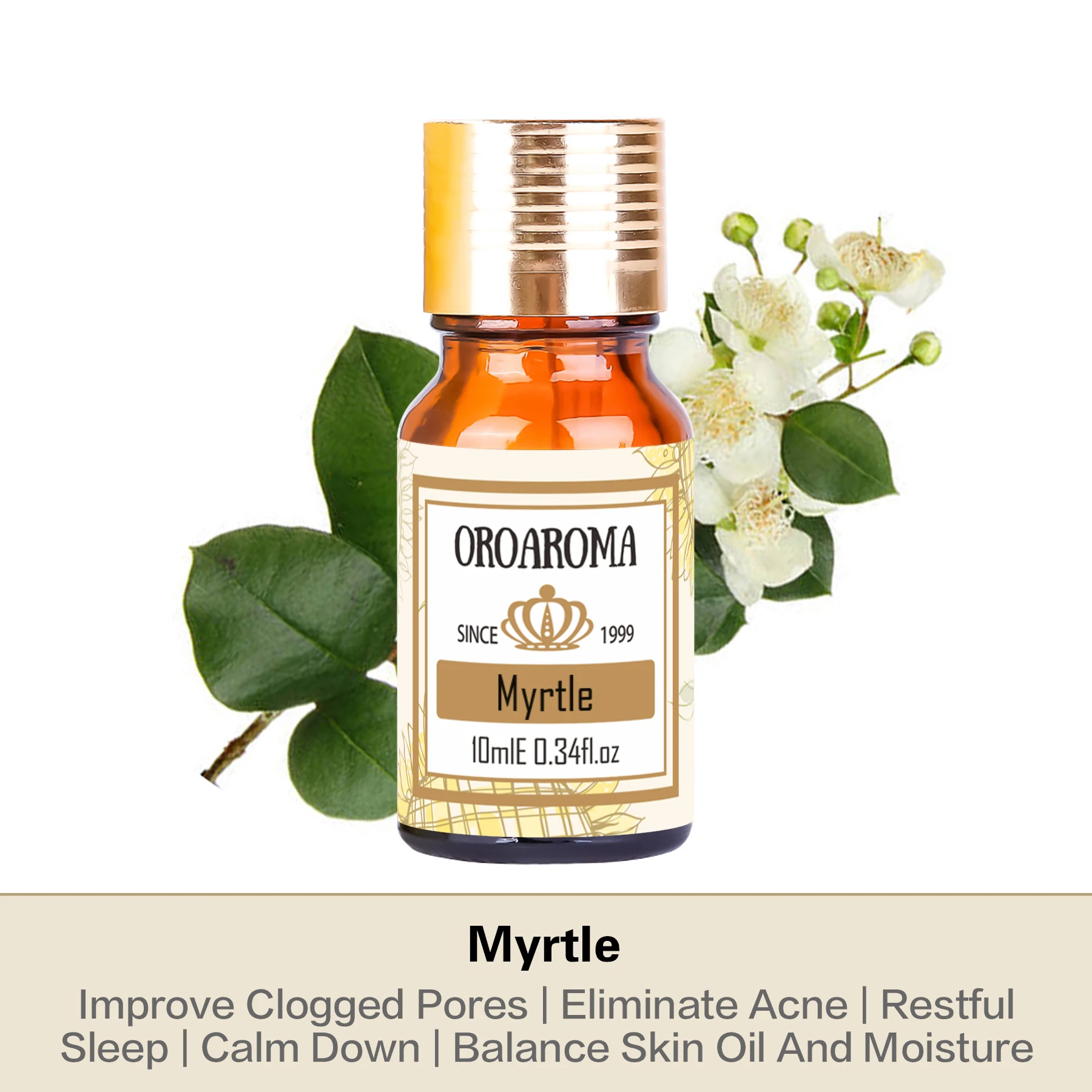 Oroaroma Myrtle Essential Oil – Pure Natural Aroma for Body Care and Therapeutic Benefits