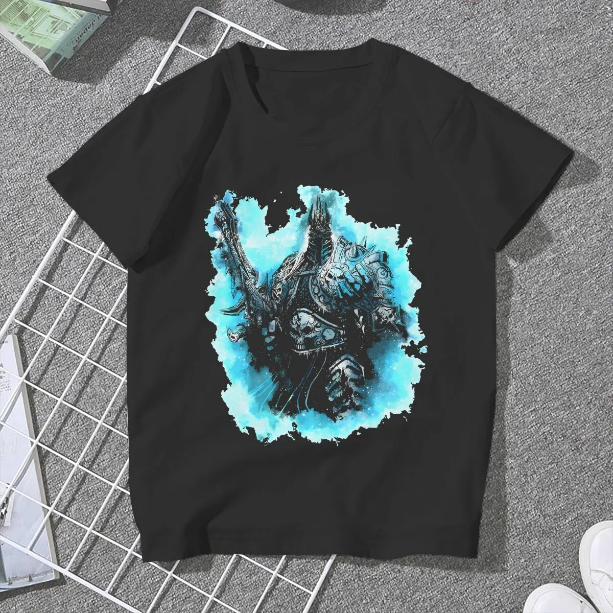 Blue Power Women T-Shirt Wereld Van Warcraft Fashion T-Shirt Met Korte Mouwen En Ronde Hals T-Shirt Cadeau Idee Kleding