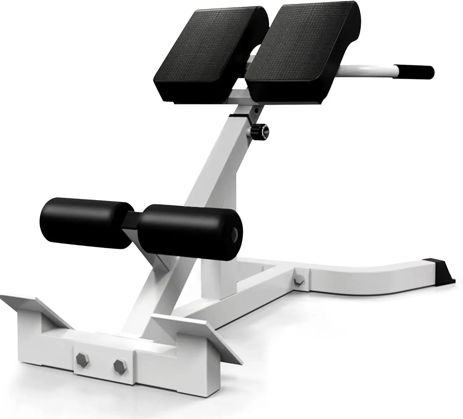 Back Extender - Angle & Height Dual Adjustable Hyperextension Bench for Home Gym - Adjustable Back Exercise Machine