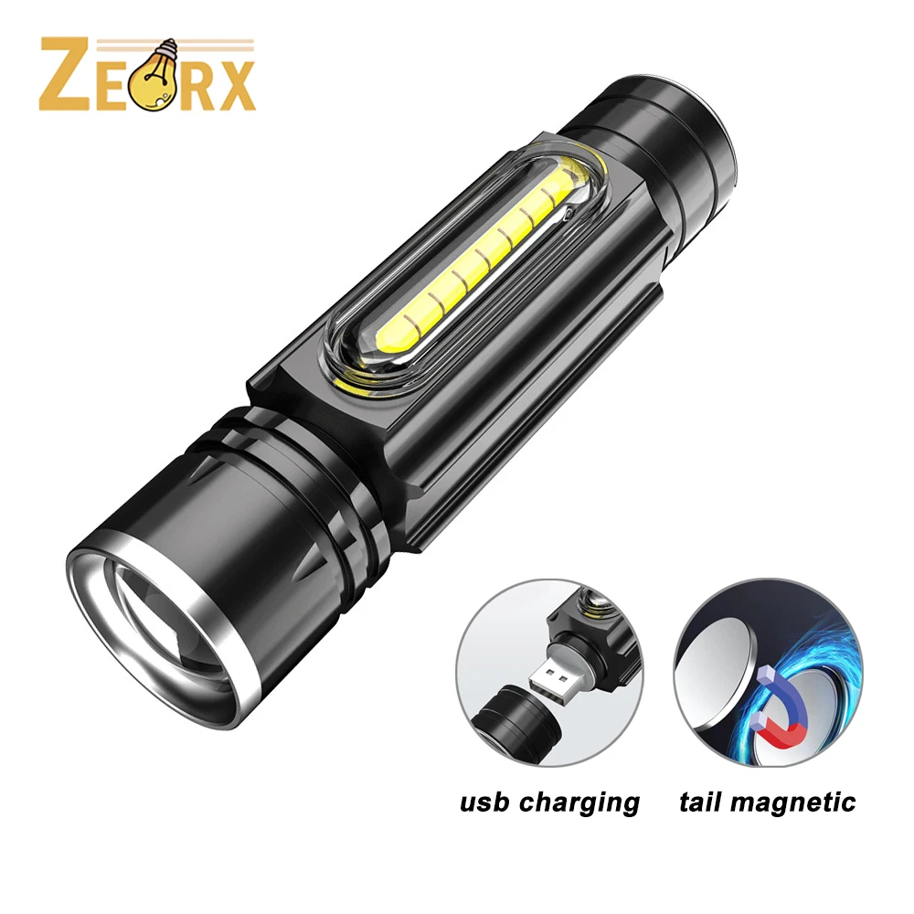 

LED Flashlights, Zoomable High Powered 300/800lm Super Bright Mini Pocket Flashlight with 4 Modes for Emergency, Camping, Hiking