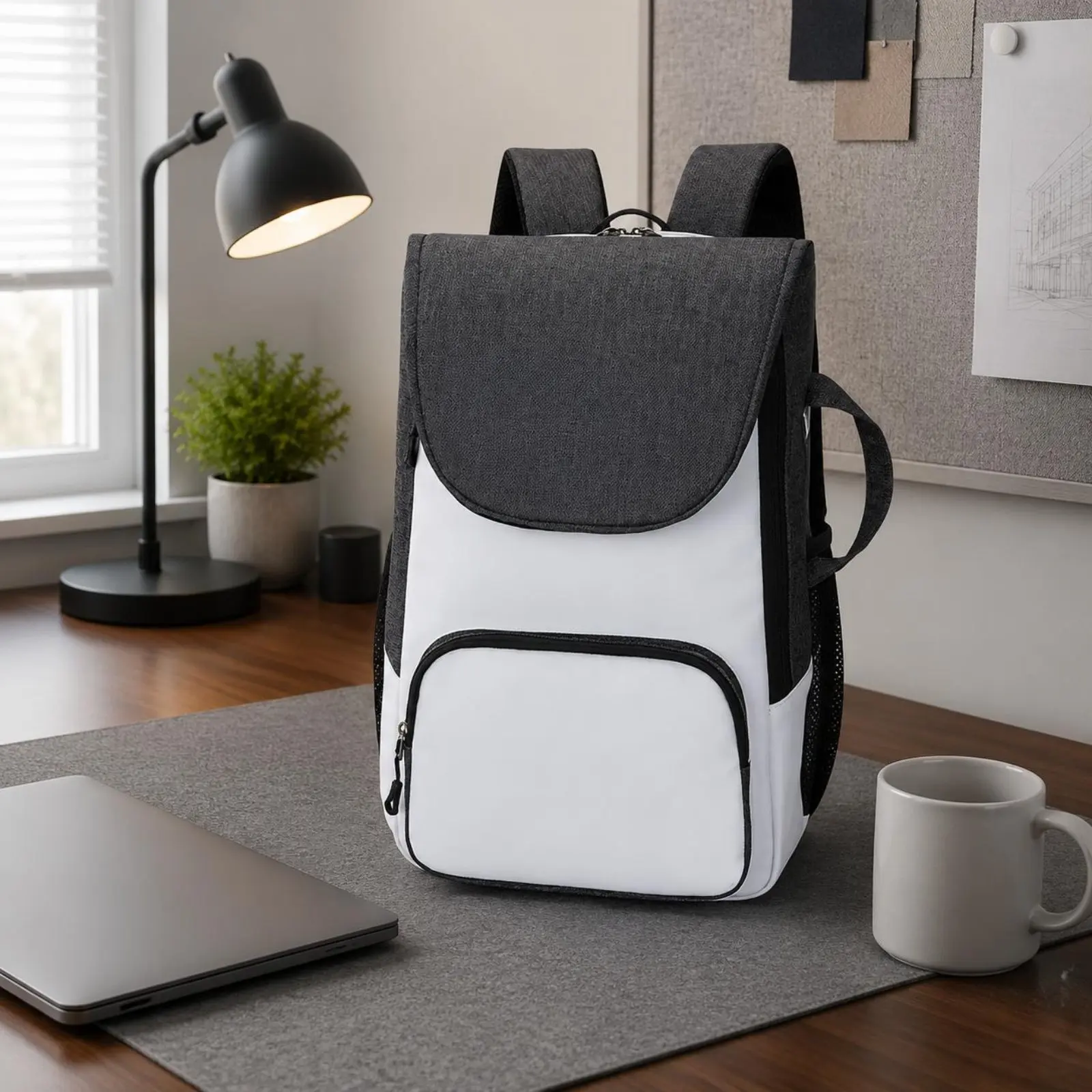 Badminton Racket Backpack Large Capacity Tennis Backpack Double Shoulder Straps Multiple Compartments for Gym, School