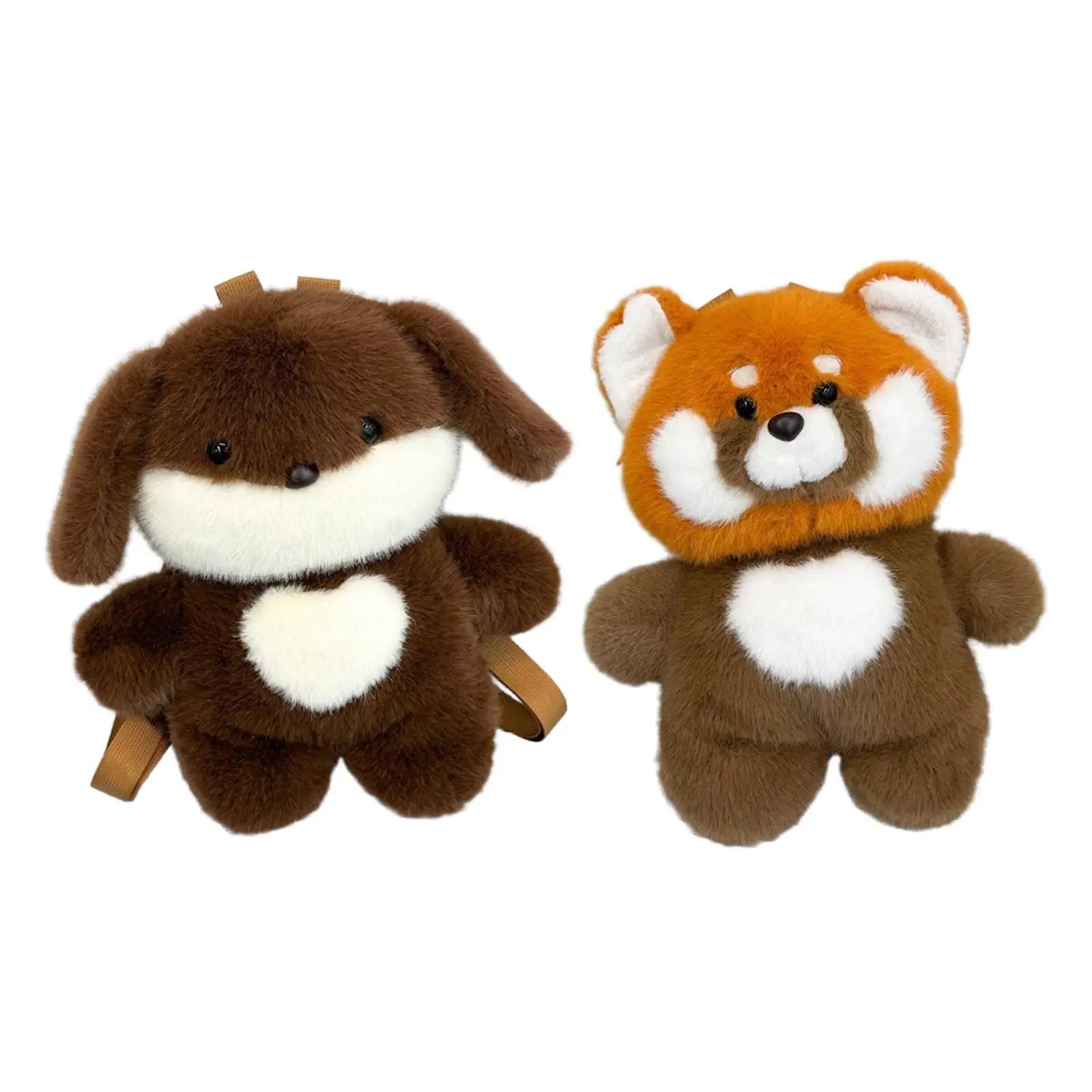 

Plush Animal Backpack Versatile Creative Cute Portable Animal Rucksack Travel Daypack Knapsack for Shopping Holidays Dating Gift