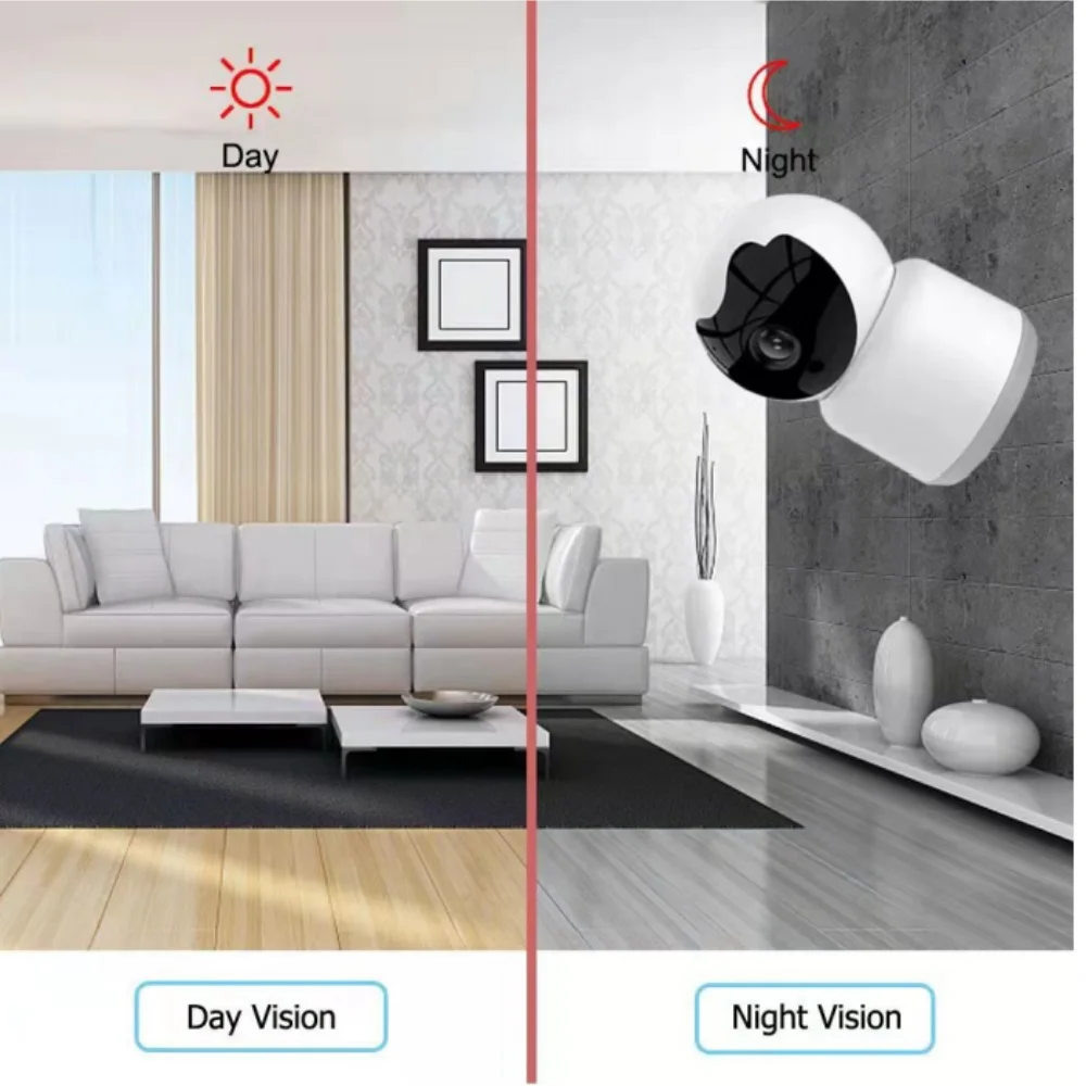 2MP TUYA WIFI IP Camera Smart Home Indoor WiFi Wireless Surveillance Camera Automatic Tracking CCTV Security Baby Monitor