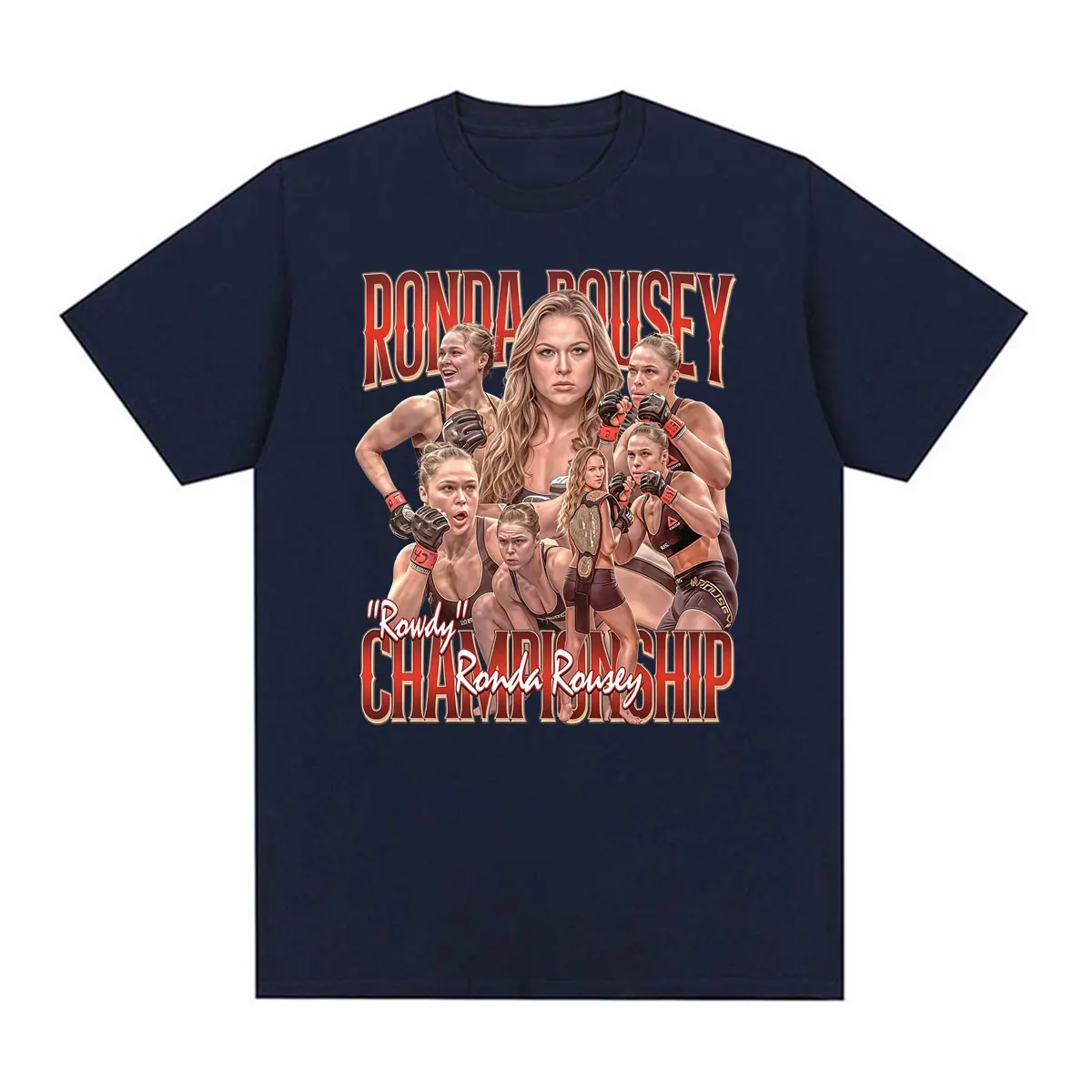 Limited Ronda Rousey Rowdy Graphic T Shirts Men's Women's Clothing Fashion Aesthetics T-shirt Cotton Casual Short Sleeve T Shirt