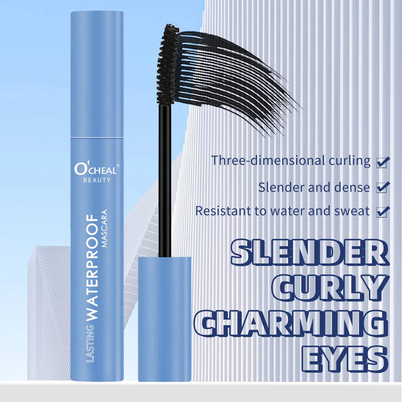 มาสคาร่ากันน้ําขนตายาวติดทนนาน Silky Lash Black Eyelashes Extension Make Up Beauty Eye เครื่องสําอางเกาหลี