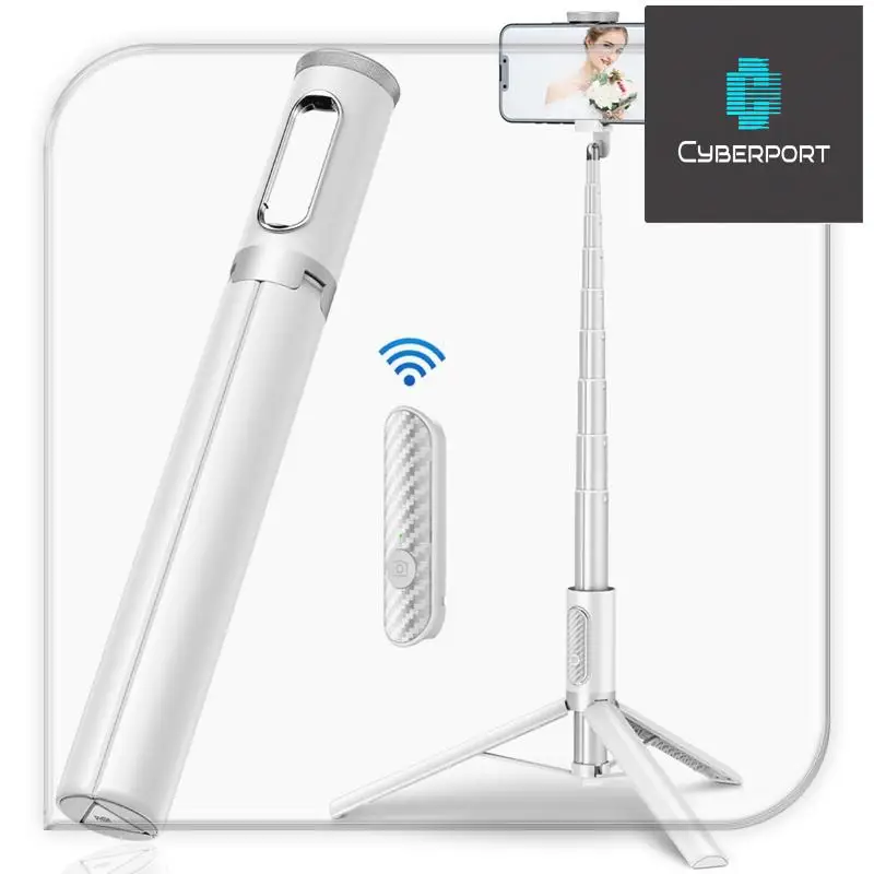 

24-Hour Delivery Cell Phone Selfie Stick Portable Aluminum Selfie Stick Extendable Tripod With Bluetooth Remote For 4-7 Inch Sma