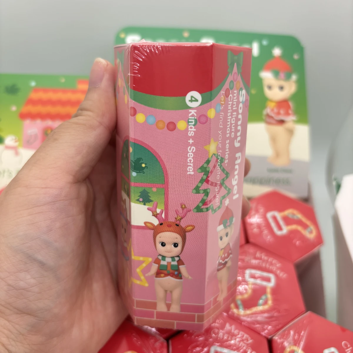 سوني الملاك الشكل الصغير 2016 سلسلة عيد الميلاد صندوق أعمى عيد الميلاد الأسرة الطرف تحت عنوان جوارب عيد الميلاد gifsAS65290 #4