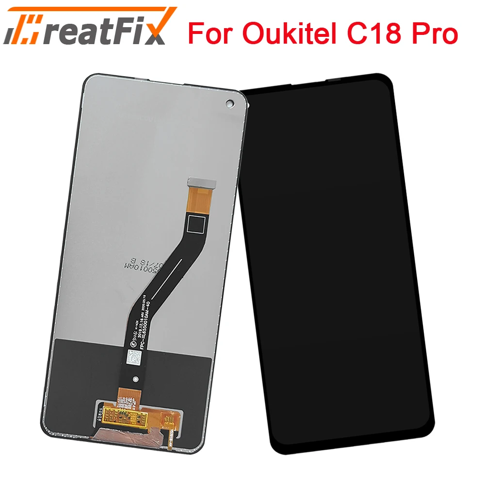6.55 inch OUKITEL C18 Pro LCD Display+Touch Screen 100% Original Tested LCD Digitizer Replacement For OUKITELC18 Pro LCD Sensor