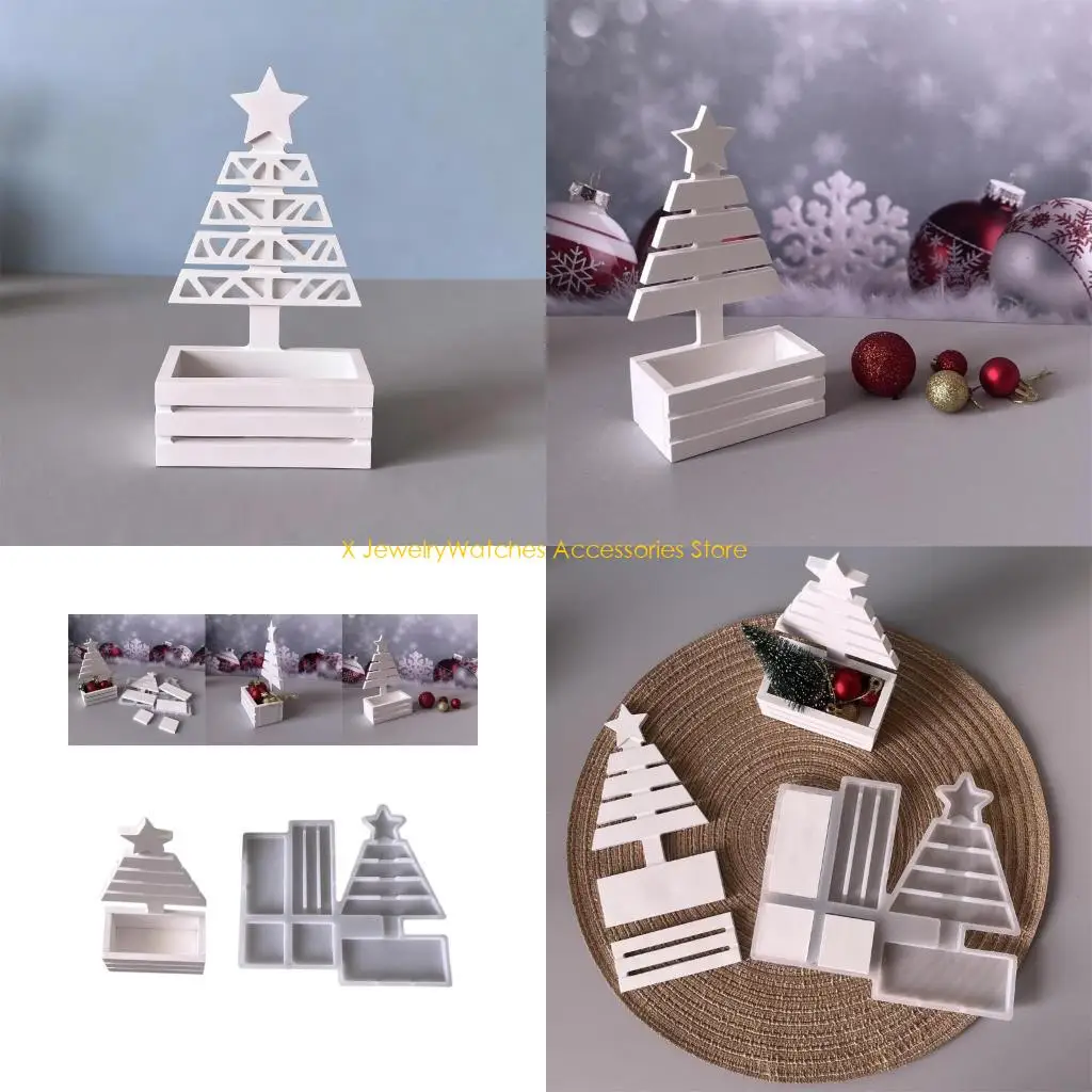 

31KD Многоцелевая силиконовая форма для рождественской елки для проектов DIY и энтузиастов ремесел