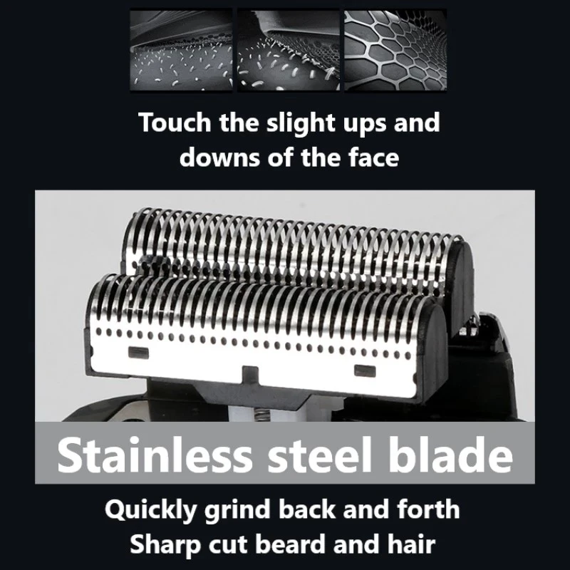 Tutti i nuovi KEMEI KM-1102 4 pezzi tagliacapelli Trimmer rasoio testine di coltello sostituibili