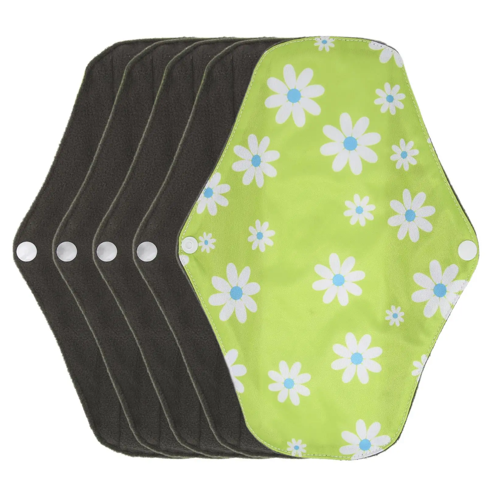 5 عبوات من فوط الحيض القابلة للغسل وإعادة الاستخدام المقاومة للتسرب من القماش النظافة الأنثوية للعناية بسلس البول للنساء #1