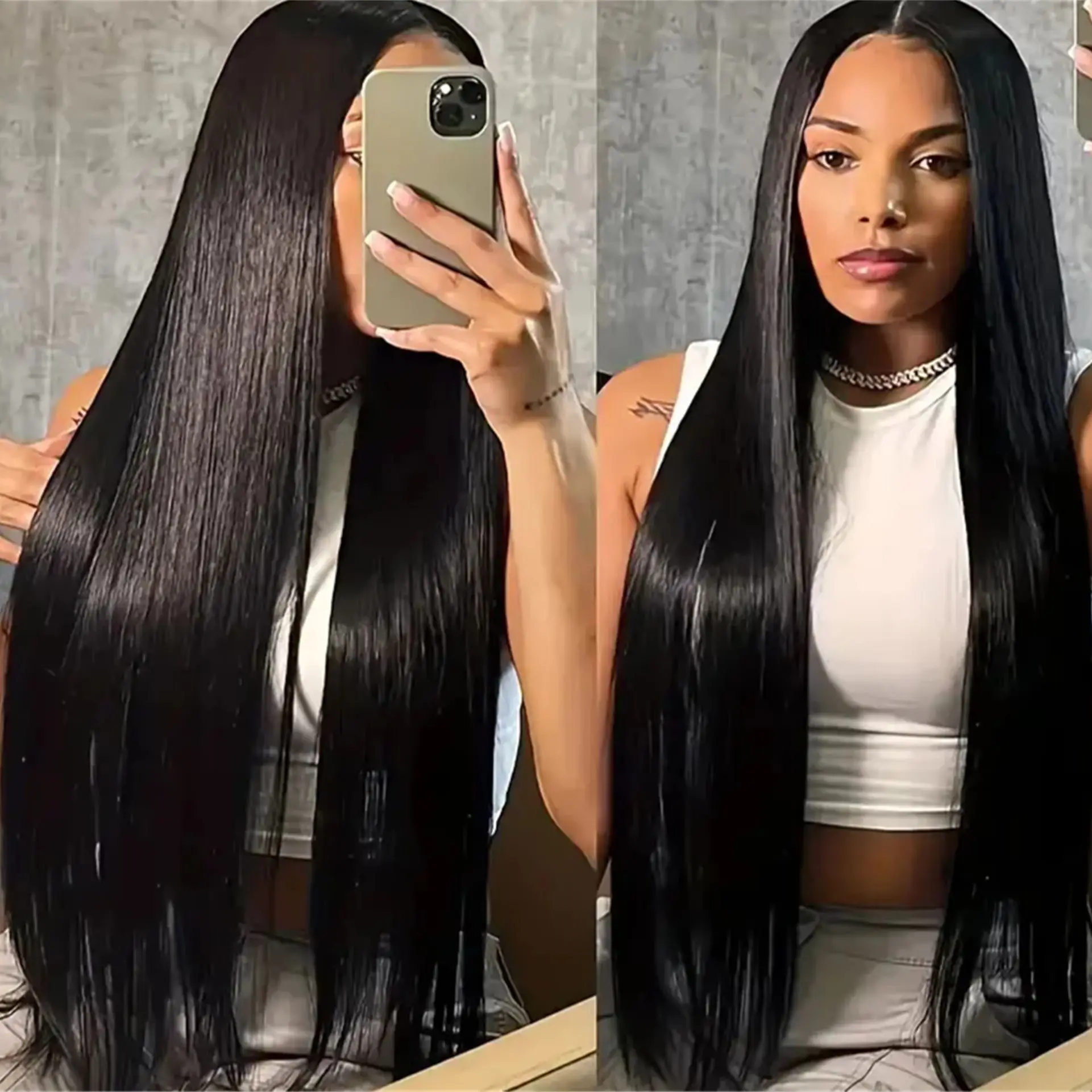 32 34 Inch Glueless Wigs Human Hair Straight Brazilian Remy Hair 13x4 HD Lace Wigs 13X6 HD Transparent Lace Front Wigs