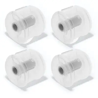 

4pcs Plastic Holder Convenient Roll Cutter Portable Tape Storage Tape Storage Supply Box For Office Home Study Use