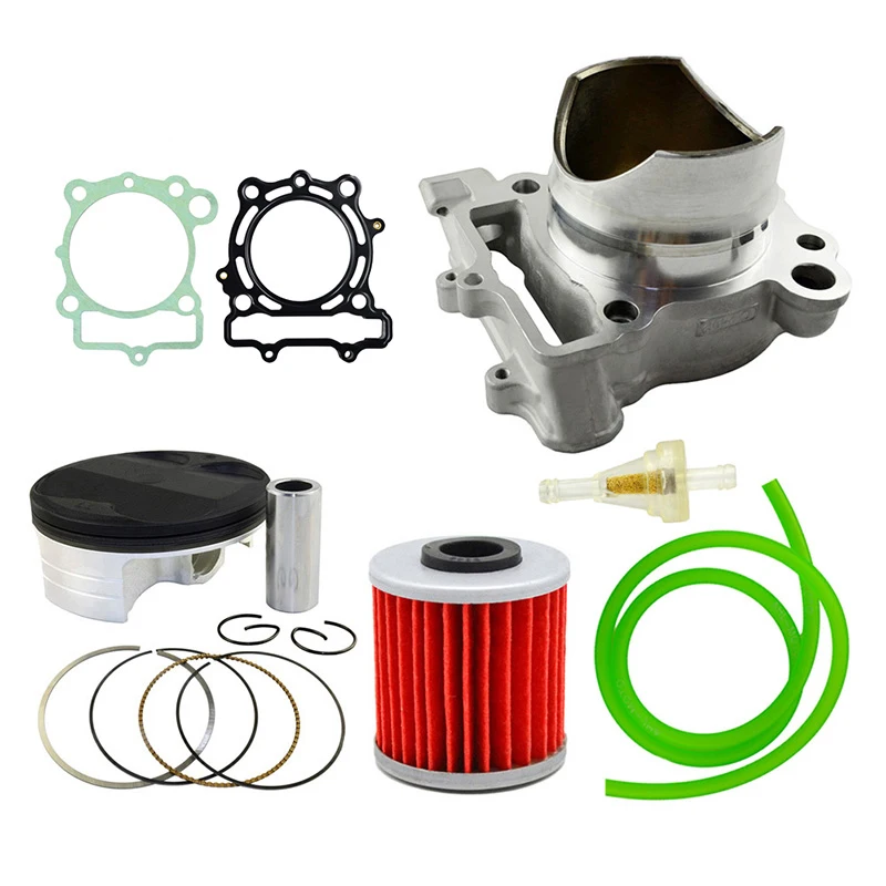 77mm Motorcycle Cylinder Kit For Kawasaki KXF250 KXF 250 2009~2016 Piston + Rings + Gaskets + Oil Filter + Fuel Filter