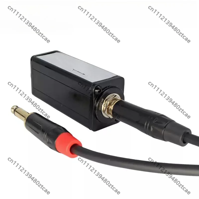6.35mm Audio Ground Loop Filter Signal Isolator Eliminate Hum Noise Anti-interference For Stage And Vehicle Audio Equipment