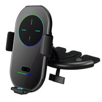 15W Qi Wireless Charger Car Phone Holder CD Slot Mount Stand For iPhone Samsung Cell Phone Support Fast Charging