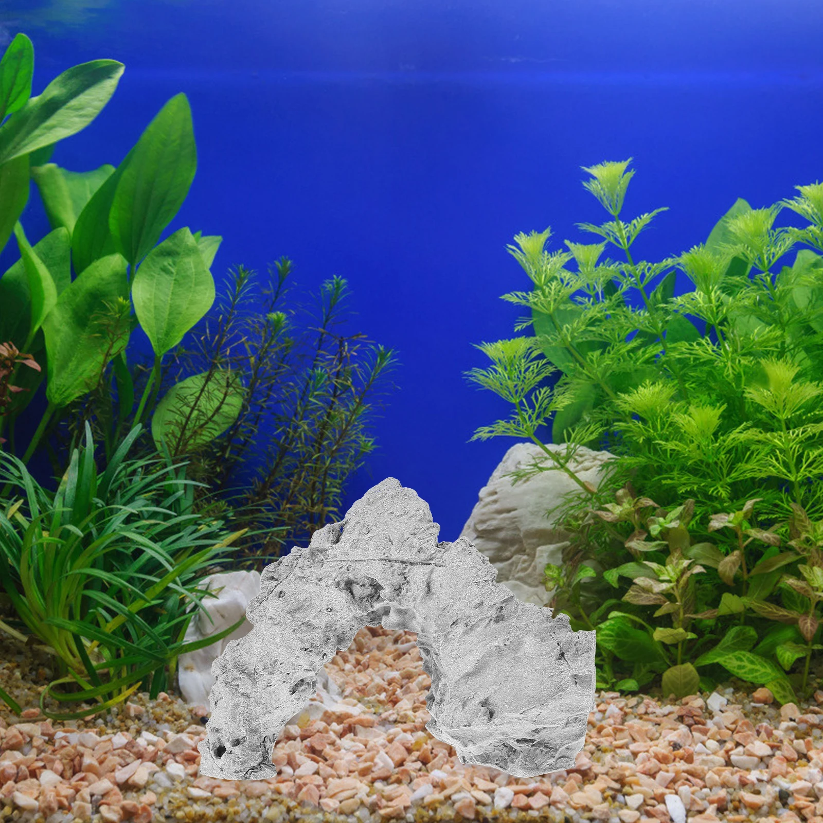 

1pc Simulation Decoration Landscaping Accessories Hide Cave Ornament Fish Tank Rocks Aquarium Rockery Desktop