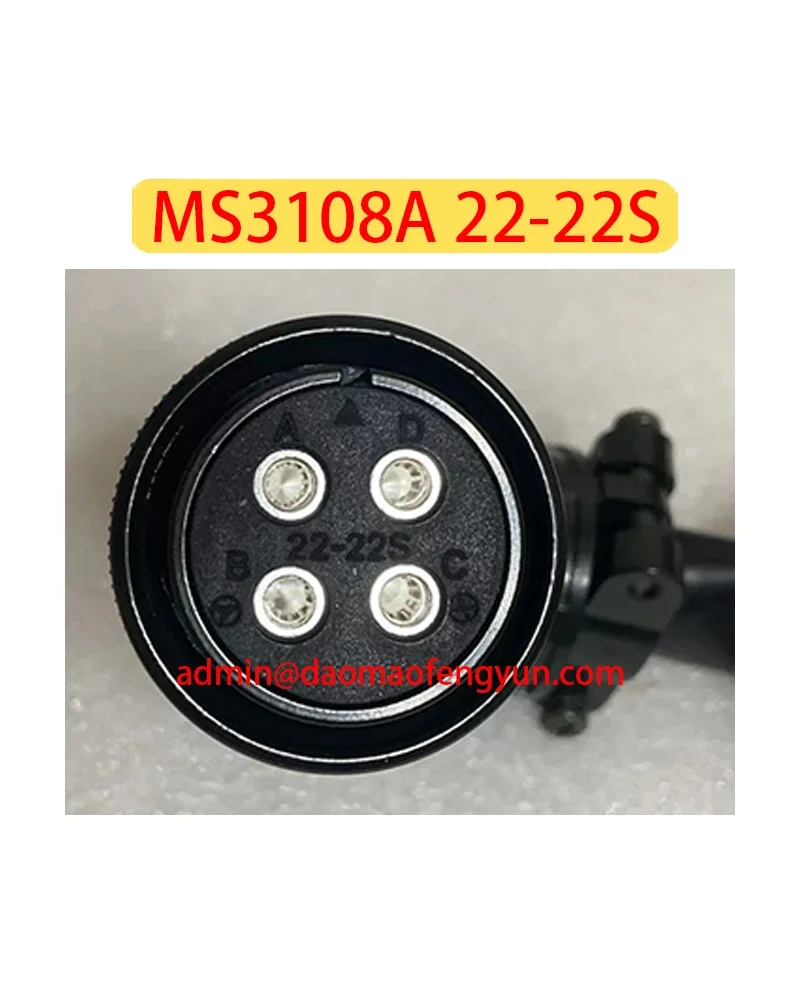 

MS3108A 22-22S Brand new 4 pole servo motor aviation plug military standard connector,MS3108A 22 22S