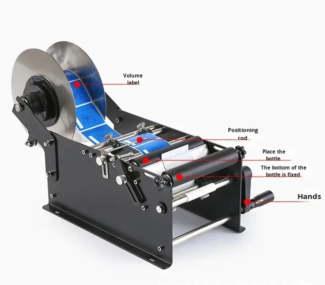 MT-30 For Manual Labeling Machine Bottle Adjustable Semi-Automatic Sticker Machine
