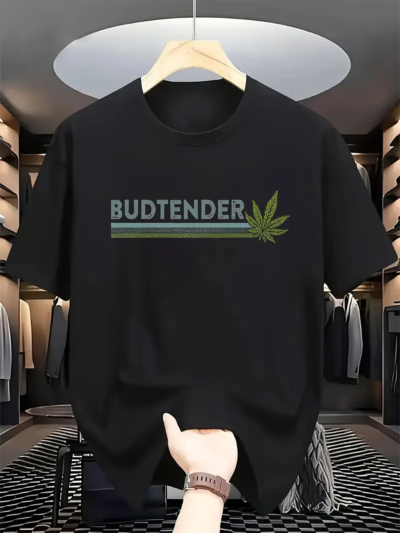 Marijuana Weed Dispensary Agent Budtender Same Style For Men And Women 2026 Summer Short-sleeved Printed T-shirt 180G