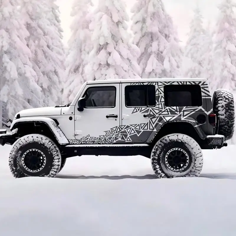 For Jeep Wrangler Tank 300 Bronco Car Sticker Side Body Stripe Decal Racing Strip Auto Exterior Off-Road Modification Accessorie