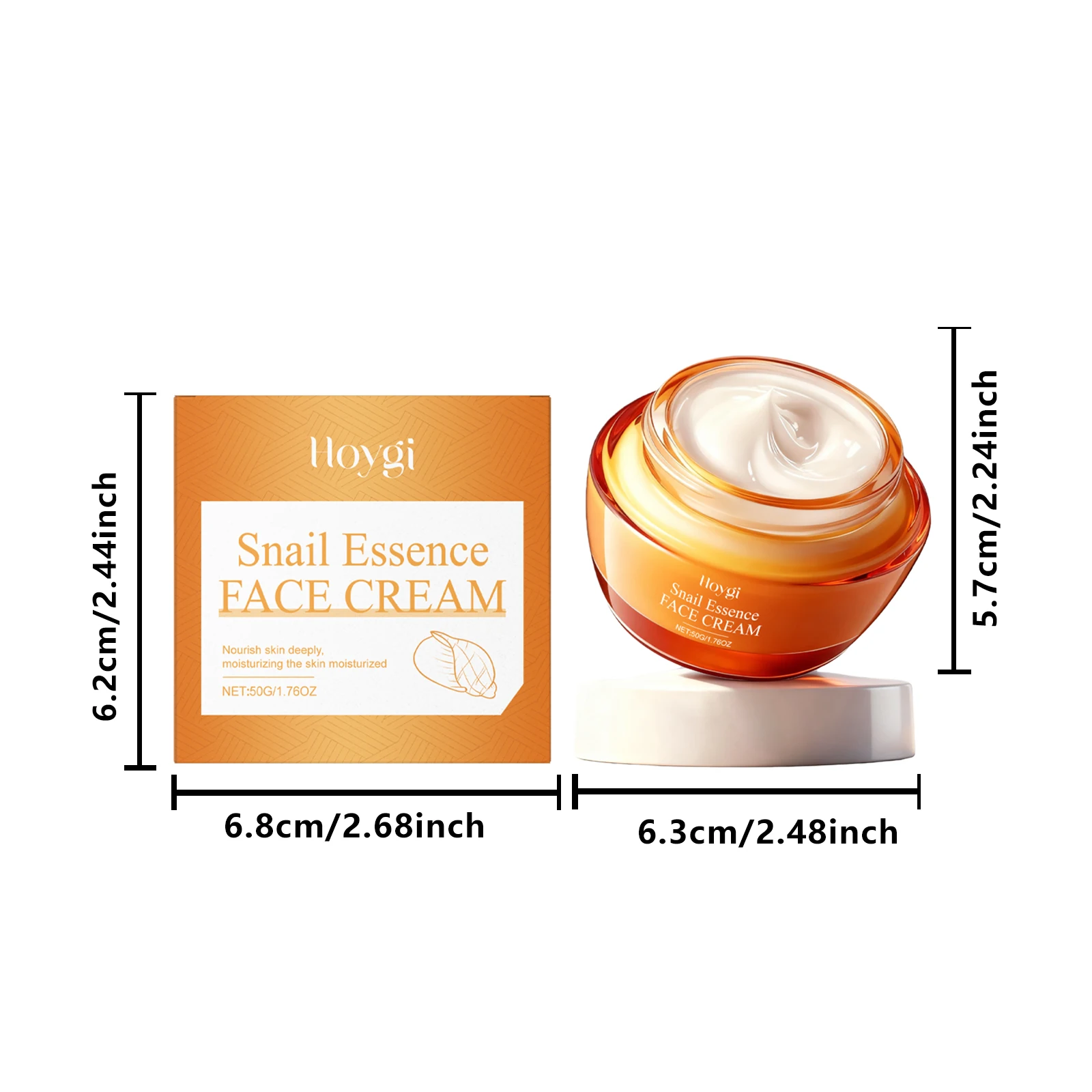 الحلزون جوهر كريم وجه المضادة للتجاعيد ترطيب مغذي تليين تنعيم يحسن نسيج البشرة اشراق العناية ببشرة الوجه #6