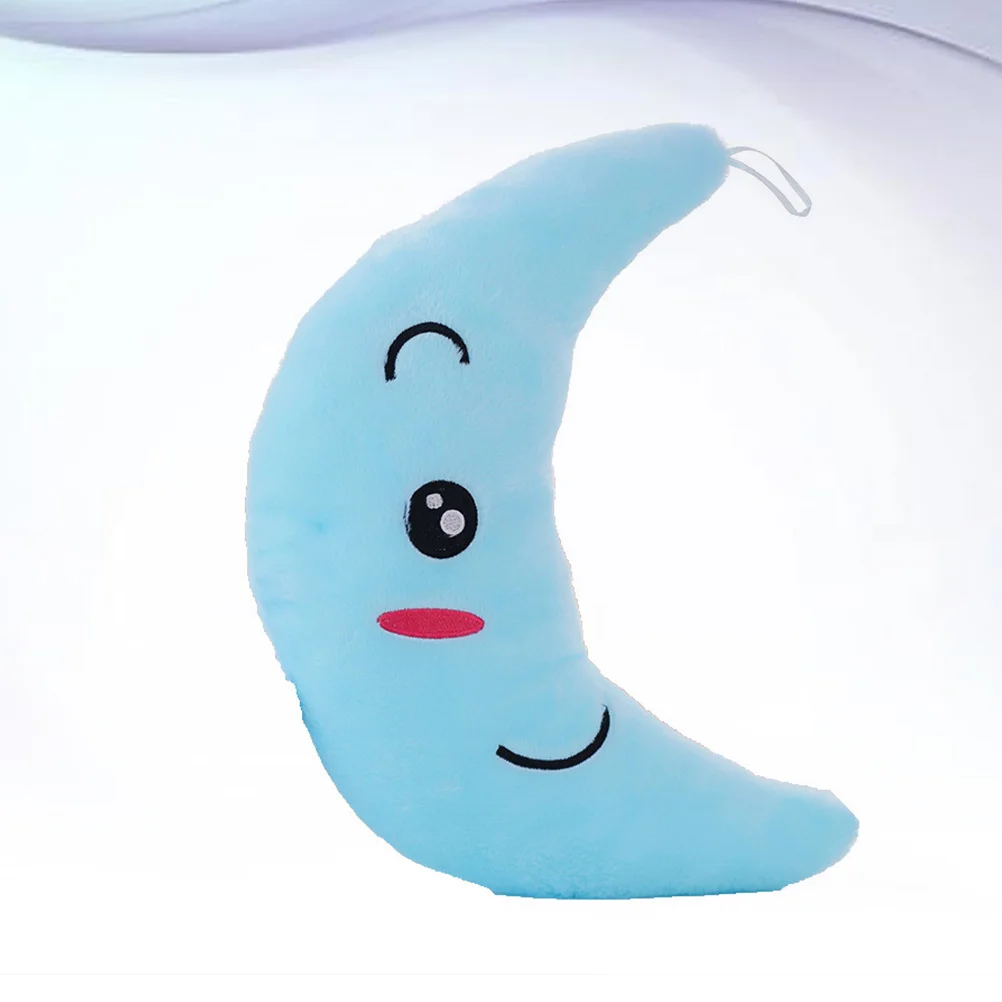 Poduszka LED w kształcie księżyca, świecąca, zmieniająca kolory, romantyczna lampka nocna, dekoracja do biura i samochodu, przyciągający wzrok prezent.