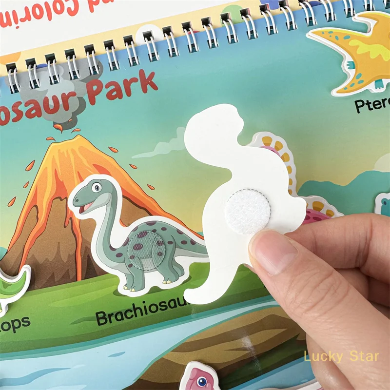 Quiet Book Early Childhood Enlightenment Educational Toys Repeatedly Paste Book Busy Book Children's Busy Book