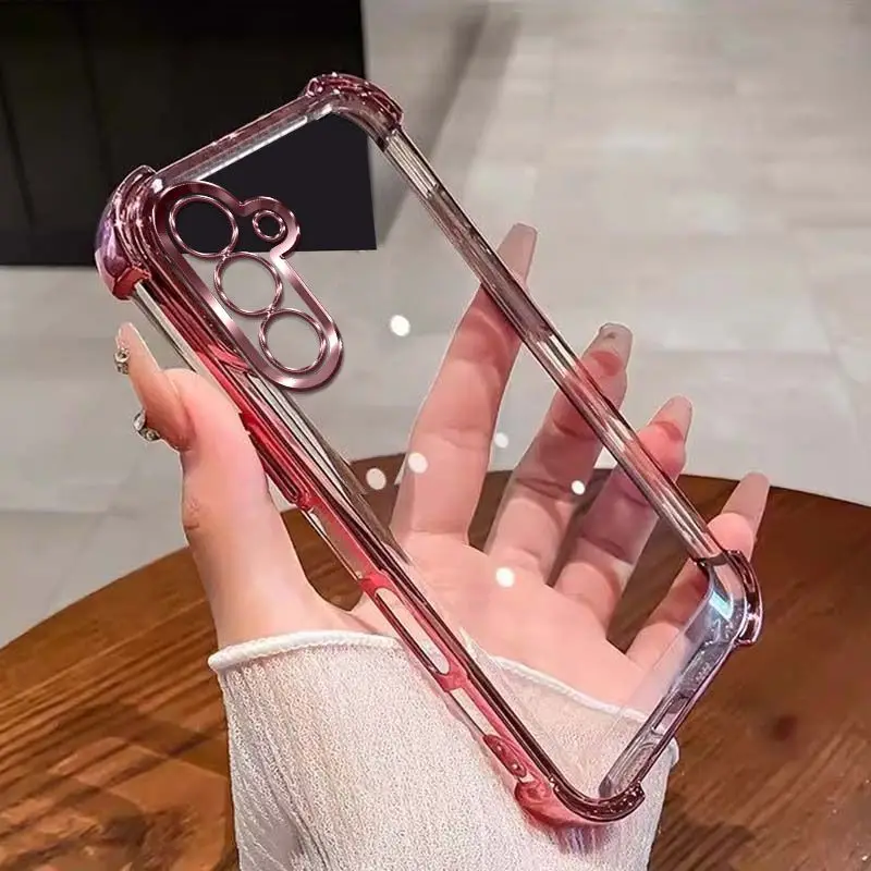 For Samsung A17 Case Galaxy A16 Phone Case Galaxy A27 A37 A26 A36 57 Cover Four Corners Thickening Shookproof Plating back cover
