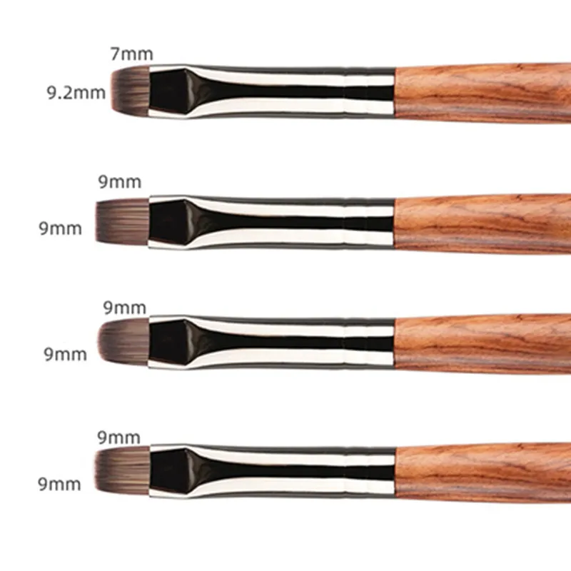 خشب الصندل مقبض مسمار الفن فرشاة قلم تلوين القلم كبير مربع مستدير العلاج بالضوء القلم هالة القلم مسمار قلم رسم زهرة القلم #1