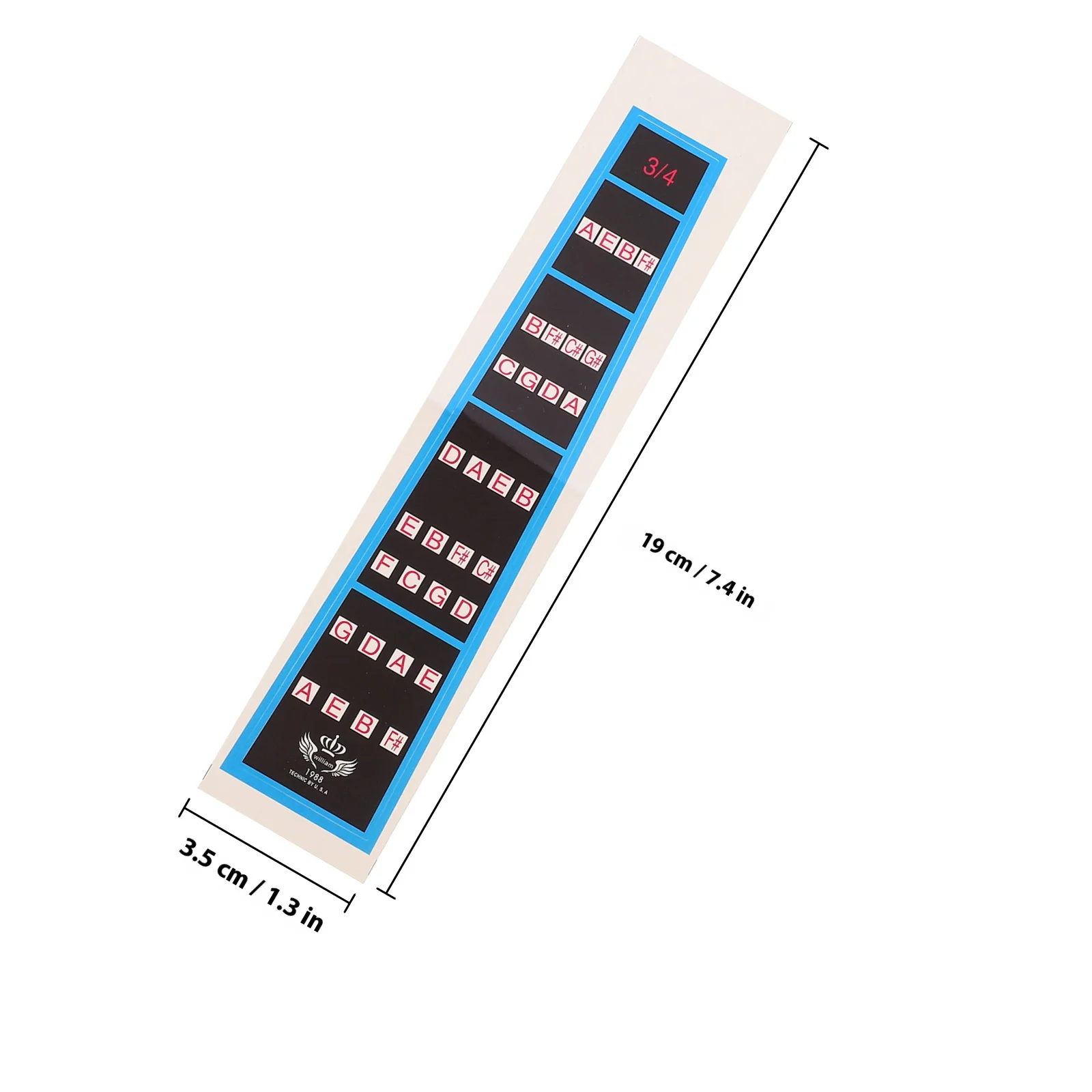 ملصق لوحة أصابع الكمان متين وسهل إزالة الورق يساعد المبتدئين في فهم ملصق لوحة الفريتس للكمان