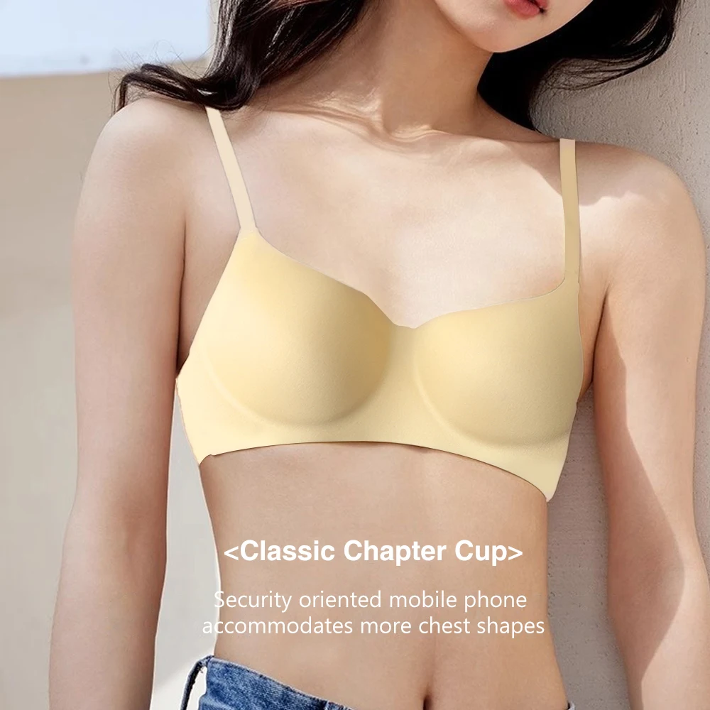 Ultra-thin Cup Style, Simple And Seamless Womens Underwear, Small Breast Push-up, No Wires, Anti-exposure, Comfortable Products