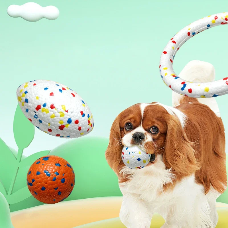 

Large Dog toys ball Explosive Ball High Elastic Lightweight Popcorn Ball Bite-Resistant Molar Pet Toy Small Dog Solid Toy Ball