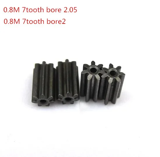 10pcs DIY Accessories Iron Gears Modulus 0.8 7T Gear inner bore 2mm/2.5mm Micro Mini Motor Gears