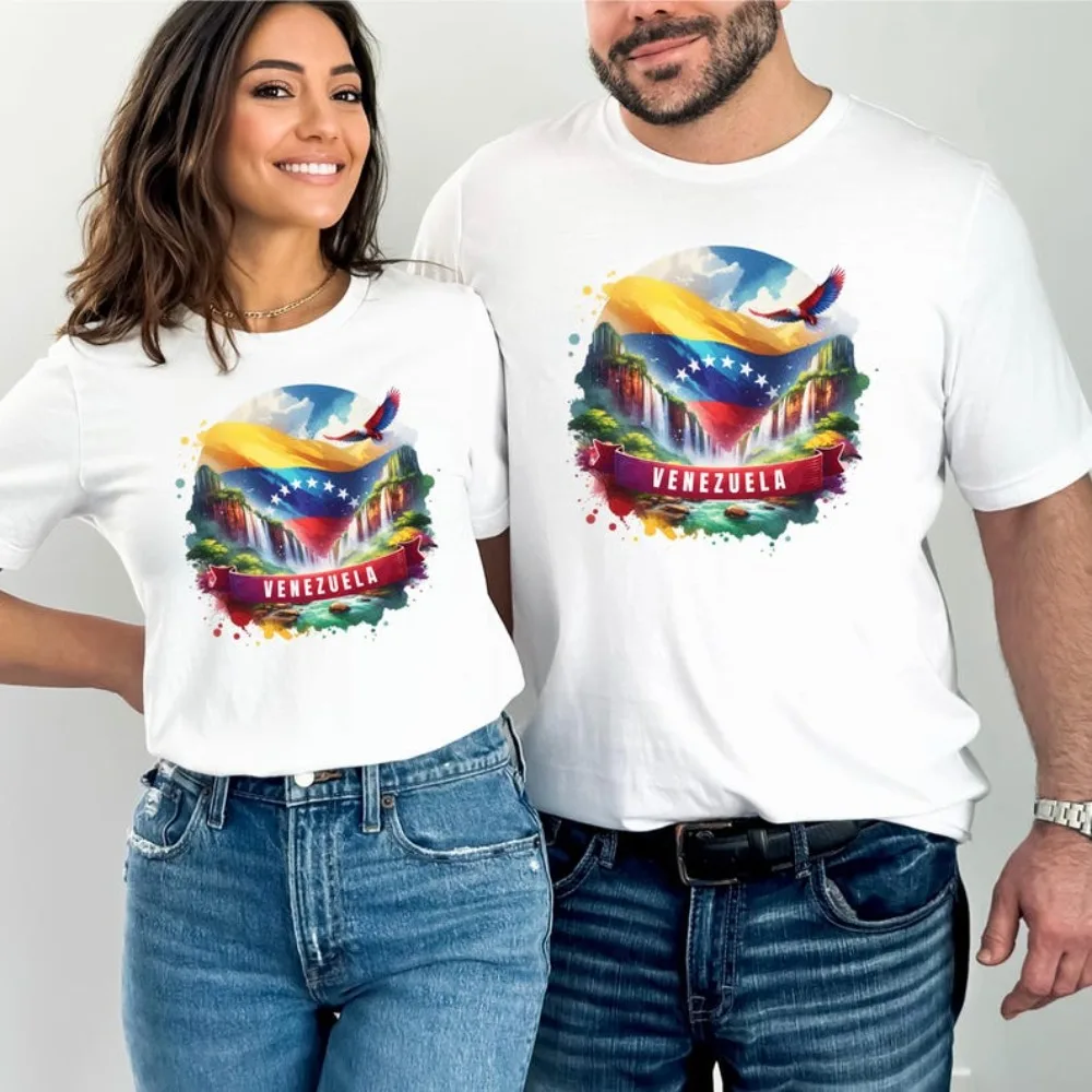Camiseta de Venezuela, camiseta de Salto Angel, camiseta única de recuerdo de Venezuela, Idea de regalo turístico, camiseta Unisex, camisetas de algodón estampadas para hombres y mujeres