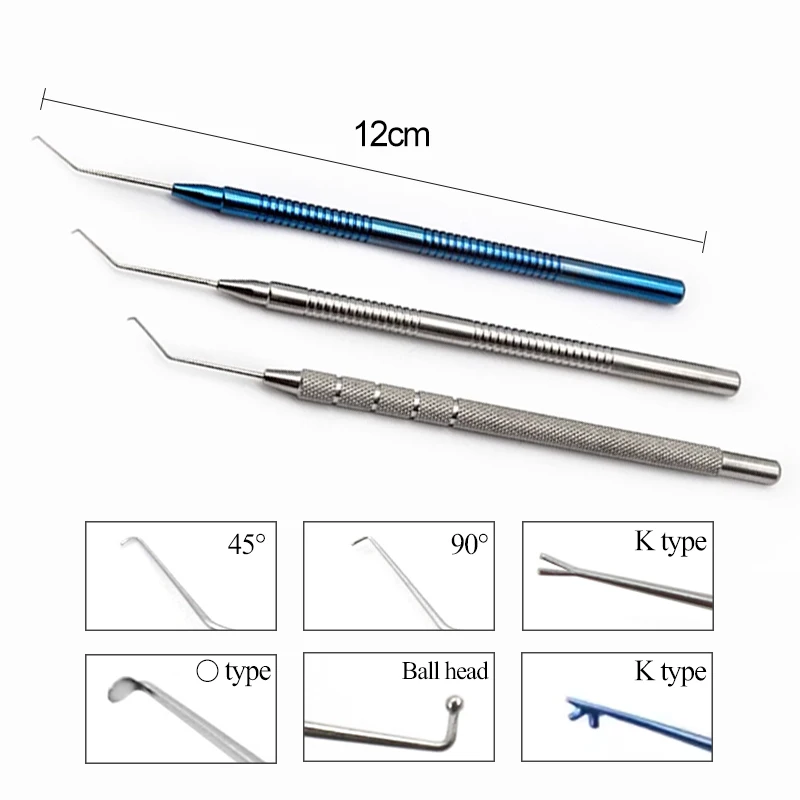 Oogheelkundige roestvrijstalen instrumenten Enkele kop Dual Head Iris Restorer Nucleus Shredder Nucleus Splitter