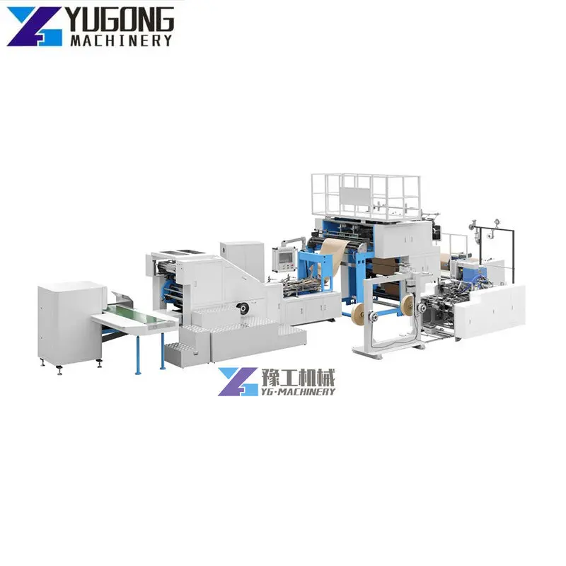 2023 New Automatic Elegant Appearance Paper Bag Making Machine Paper Bag Vomit Paper Bag Forming Machine