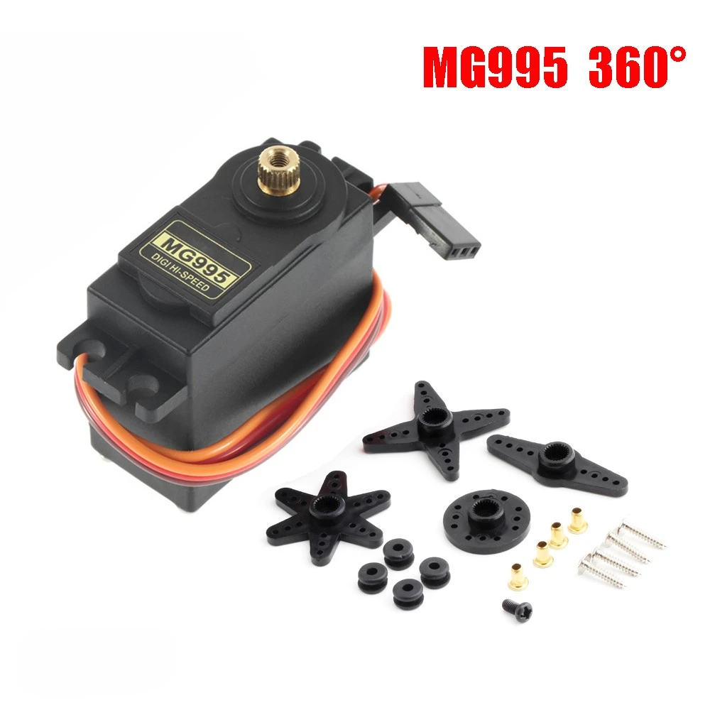 1/4 Stuks Mg995 Mg996r Micro Servo Digitaal Alle Metalen Versnelling 180 ° 360 ° Voor Rc Smart Auto Model Helikopter Boot Vliegtuig Spelen Speelgoed Robot