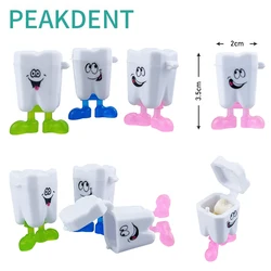 50Pcs Baby Tooth Box Cute Cartoon Kids Teeth Organizer Plastic Milk Teeth Storage Box Save Collect Case First Tooth Container